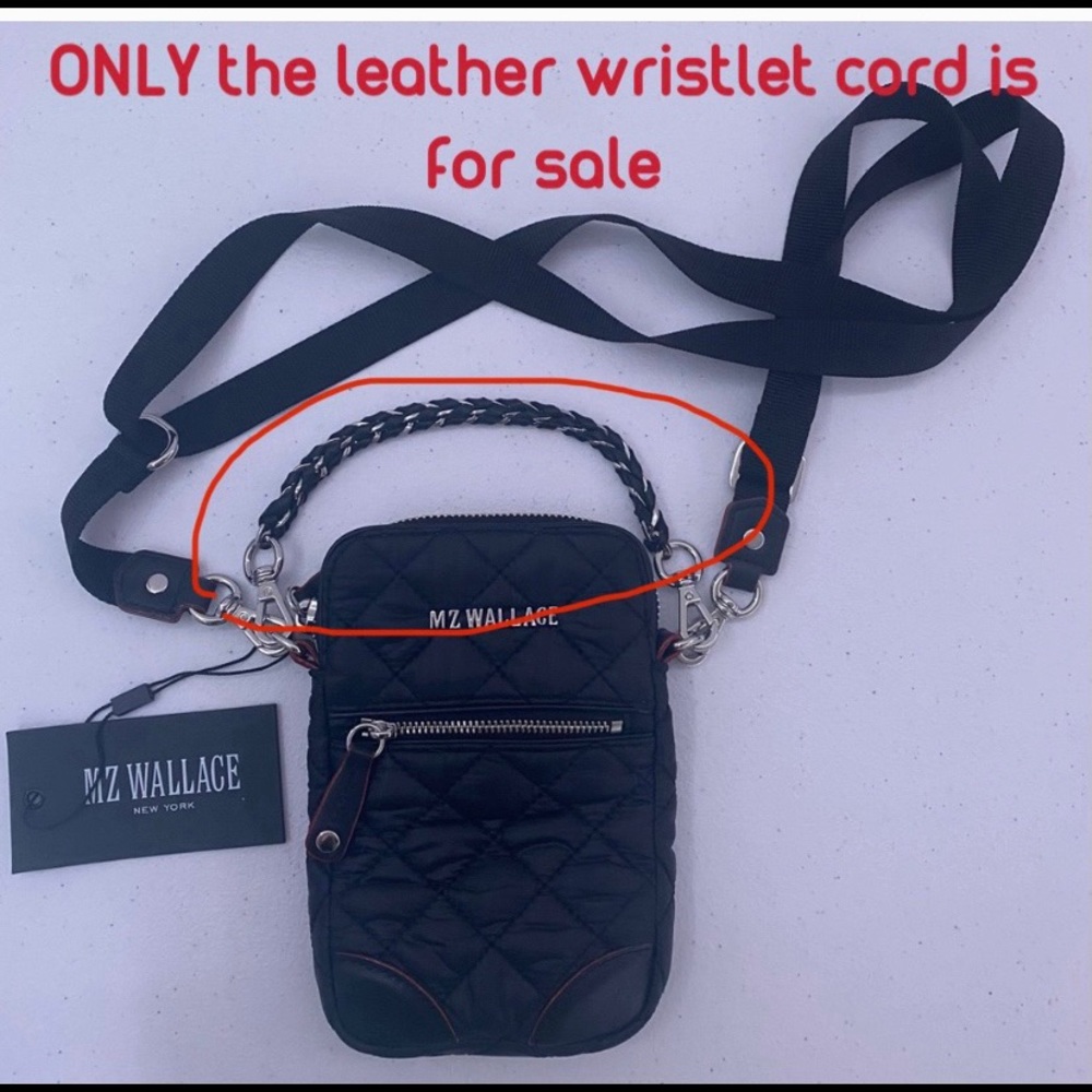 MZ Wallace Crosby micro wristlet leather cord ONLY